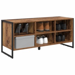 Cabinet à chaussures avec stockage Bois Ancien 100 x 35 x 44 cm 513853513853