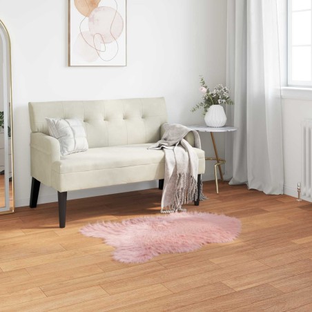 Tapis en fausse TAFALLA Rose 60 x 90 cm Polyester 513857513857