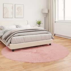Tapis en fausse TAFALLA Rose Ø 200 cm Polyester 513859513859