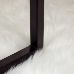 Tapis en fausse TAFALLA Blanc 240 x 240 cm Polyester 513862513862