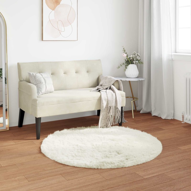 Tapis en fausse TAFALLA Blanc Ø 100 cm Polyester 513863513863