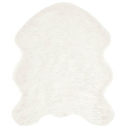Tapis en fausse TAFALLA Blanc 50 x 80 cm Polyester 513865513865