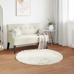 Tapis en fausse TAFALLA Blanc Ø 80 cm Polyester 513870513870