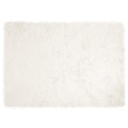 Tapis en fausse TAFALLA Blanc 240 x 340 cm Polyester 513872513872