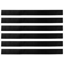 Brosses d'étanchéité pour porte à visser 6 pcs Blanc 100 cm 513878513878