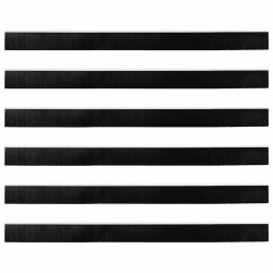 Brosses d'étanchéité pour porte à visser 6 pcs Blanc 100 cm 513879513879