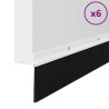 Brosses d'étanchéité pour porte à visser 6 pcs Blanc 100 cm 513881513881