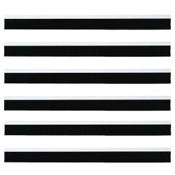 Brosses d'étanchéité pour porte à visser 6 pcs Blanc 100 cm 513881513881