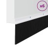 Brosses d'étanchéité pour porte à visser 6 pcs Blanc 100 cm 513884513884