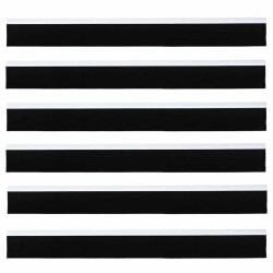 Brosses d'étanchéité pour porte à visser 6 pcs Blanc 100 cm 513884513884