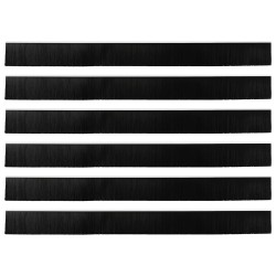 Brosses de porte adhésives 6 pcs Blanc 100 cm 513895513895