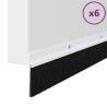 Brosses d'étanchéité pour porte à visser 6 pcs Blanc 100 cm 513897513897