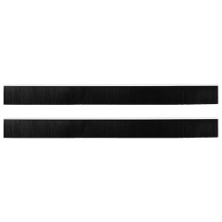 Brosses d'étanchéité pour porte à visser 2 pcs Blanc 100 cm 513899513899