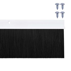 Brosses d'étanchéité pour porte à visser 12 pcs Blanc 100 cm 513900513900