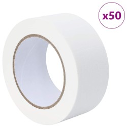 Rubans de masquage pour peintre 50 pcs Blanc 50 mm x 50 m 513907513907