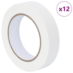 Rubans de masquage pour peintre 12 pcs Blanc 25 mm x 50 m 513908513908