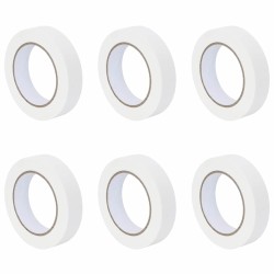 Rubans de masquage pour peintre 6 pcs Blanc 25 mm x 50 m Papier 513914513914