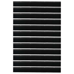Brosses d'étanchéité pour porte à visser 12 pcs Noir 100 cm 513917513917
