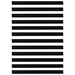 Brosses de porte adhésives 12 pcs Noir 100 cm 513931513931