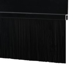 Brosses de porte adhésives 12 pcs Noir 100 cm 513931513931