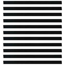 Brosses de porte adhésives 12 pcs Noir 100 cm 513932513932