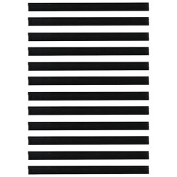 Brosses de porte adhésives 12 pcs Noir 100 cm 513933513933