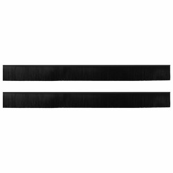 Brosses de porte adhésives 2 pcs Noir 100 cm 513941513941