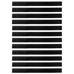 Brosses de porte adhésives 12 pcs Blanc 100 cm 513942513942