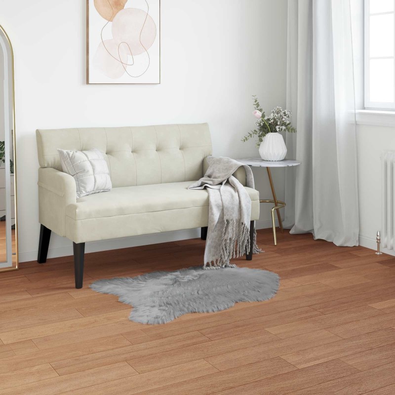 Tapis en fausse TAFALLA Gris 80 x 120 cm Polyester 513947513947