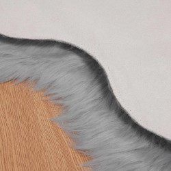 Tapis en fausse TAFALLA Gris 80 x 120 cm Polyester 513947513947