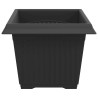 Pot de Fleurs Carré 6 pcs Noir 23 x 23 x 17,5 cm Plastique 513951513951