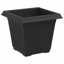 Pot de Fleurs Carré 6 pcs Noir 16 x 16 x 14 cm Plastique 513952513952