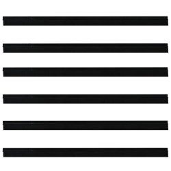 Brosses de porte adhésives 6 pcs Noir 100 cm 513955513955