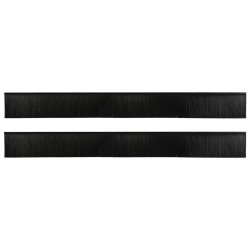 Brosses de porte adhésives 2 pcs Noir 100 cm 513956513956