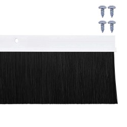 Brosses d'étanchéité pour porte à visser 2 pcs Blanc 100 cm 513963513963
