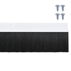 Brosses d'étanchéité pour porte à visser 2 pcs Blanc 100 cm 513964513964