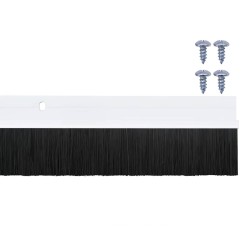 Brosses d'étanchéité pour porte à visser 2 pcs Blanc 100 cm 513965513965