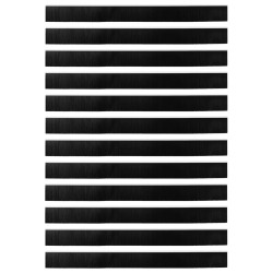 Brosses de porte adhésives 12 pcs Blanc 100 cm 513966513966