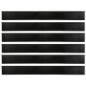 Brosses de porte adhésives 6 pcs Noir 100 cm 513968513968