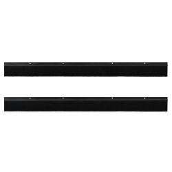 Brosses d'étanchéité pour porte à visser 2 pcs Noir 100 cm 513971513971