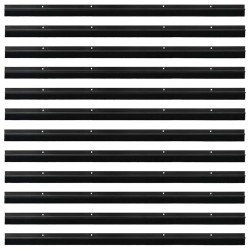 Brosses d'étanchéité pour porte à visser 12 pcs Noir 100 cm 513972513972