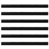 Brosses d'étanchéité pour porte à visser 6 pcs Noir 100 cm 513974513974
