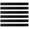 Brosses de porte adhésives 6 pcs Noir 100 cm 513975513975