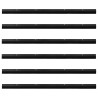 Brosses d'étanchéité pour porte à visser 6 pcs Noir 100 cm 513976513976