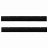 Brosses d'étanchéité pour porte à visser 2 pcs Noir 100 cm 513977513977