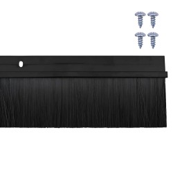 Brosses d'étanchéité pour porte à visser 2 pcs Noir 100 cm 513978513978