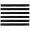 Brosses de porte adhésives 6 pcs Noir 100 cm 513979513979