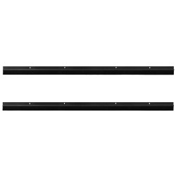 Brosses d'étanchéité pour porte à visser 2 pcs Noir 100 cm 513980513980