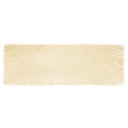 Tapis en fausse TAFALLA Crème 80 x 250 cm Polyester 513981513981