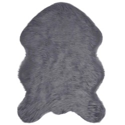 Tapis en fausse TAFALLA Anthracite 80 x 120 cm Polyester 513986513986